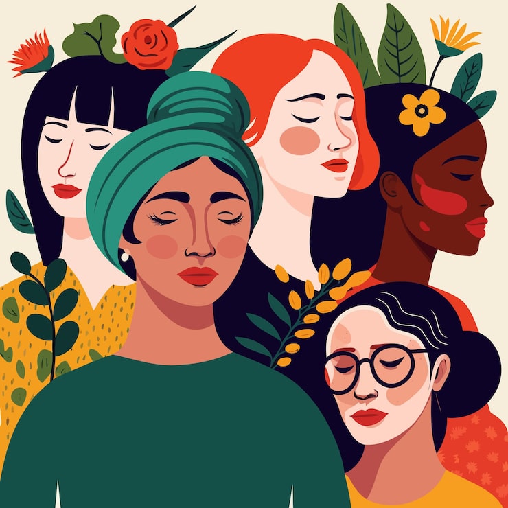 A diverse group of women leaders